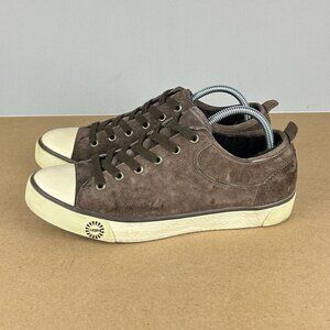 UGG Evera Suede Shearling Lined Casual Sneakers Womens 8 Brown Low Top
